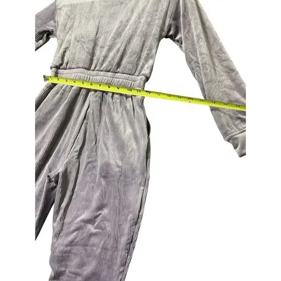 Xersion Corduroy Jumpsuit Vintage Violet Stretch Waist Kids Small 7/8 - Picture 5 of 6